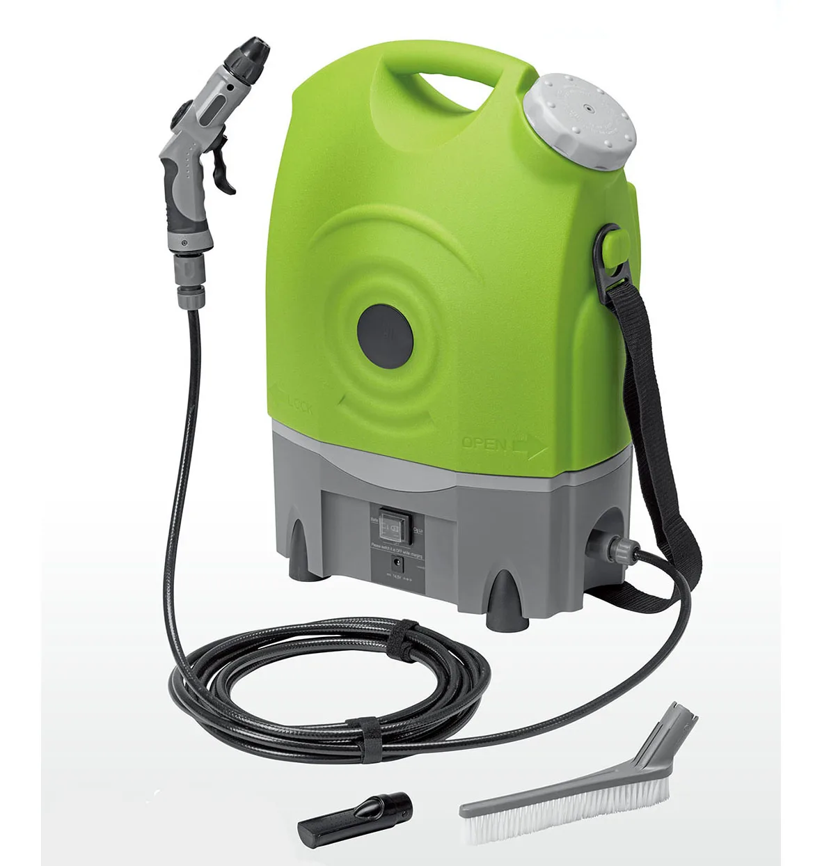 

Garden Cordless Power Tools Lithium Electric Rechargeable Portable High Pressure Washer For Air Conditioner Cleaning, Car Wash