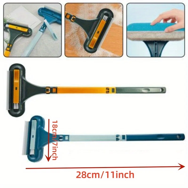 Środek do czyszczenia ekranów 2w1 Szczotka do czyszczenia okien Czyszczenie szkła na mokro i na sucho Podwójne