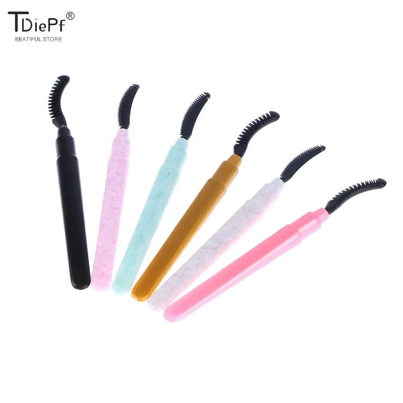 1Pc Silicone Make Borstel Wimper Mascara Borstels Plastic Handvat Mascara Wands Wimpers Borstel Wimper Extensions Tools