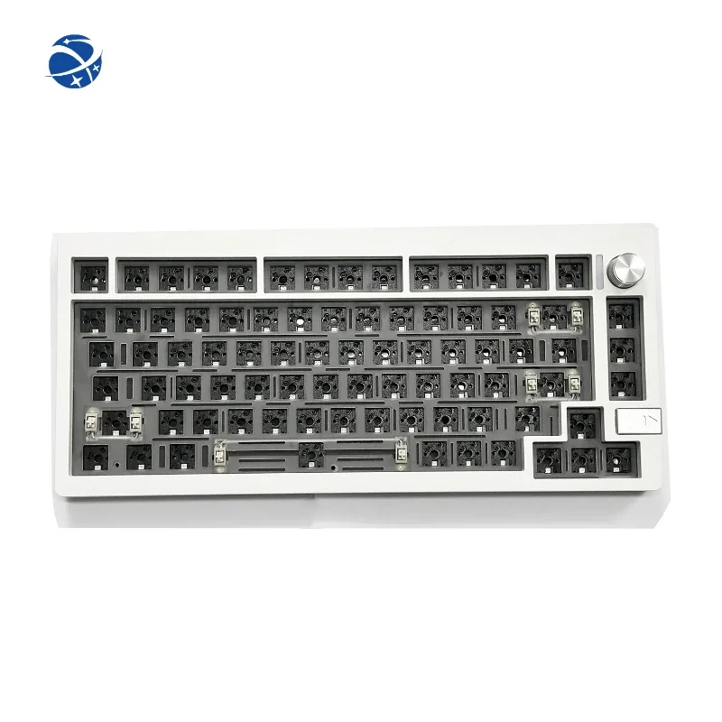 

75% 81 Keys LMK81 Hot Swap GMK VIA Knob RGB Blue Tooth 2.4g Wired Mechanical Keyboard Kit