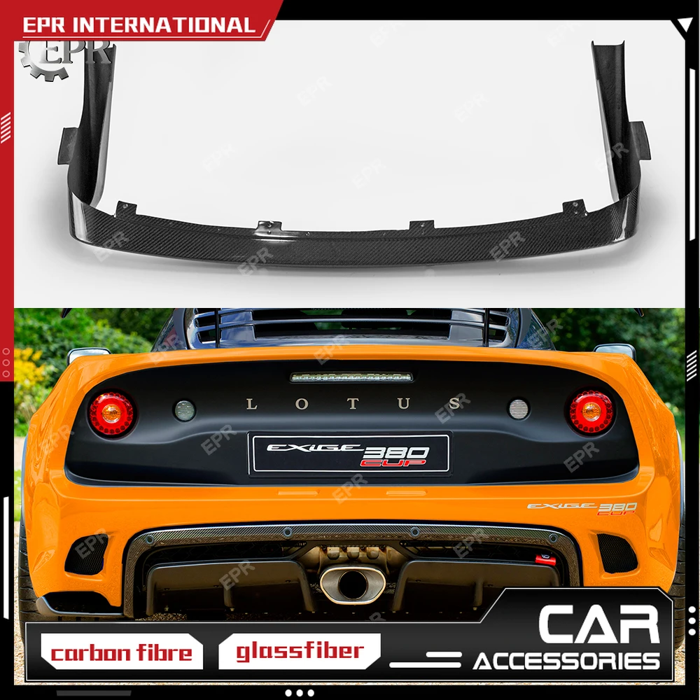 For Lotus Exige S3 Elise OEM Style Carbon Fiber Rear Lip Trim 2004-2011