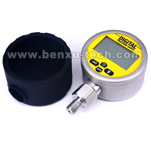 Manometro digitale 304SS alimentato a batteria con custodia in metallo 0.5% FS