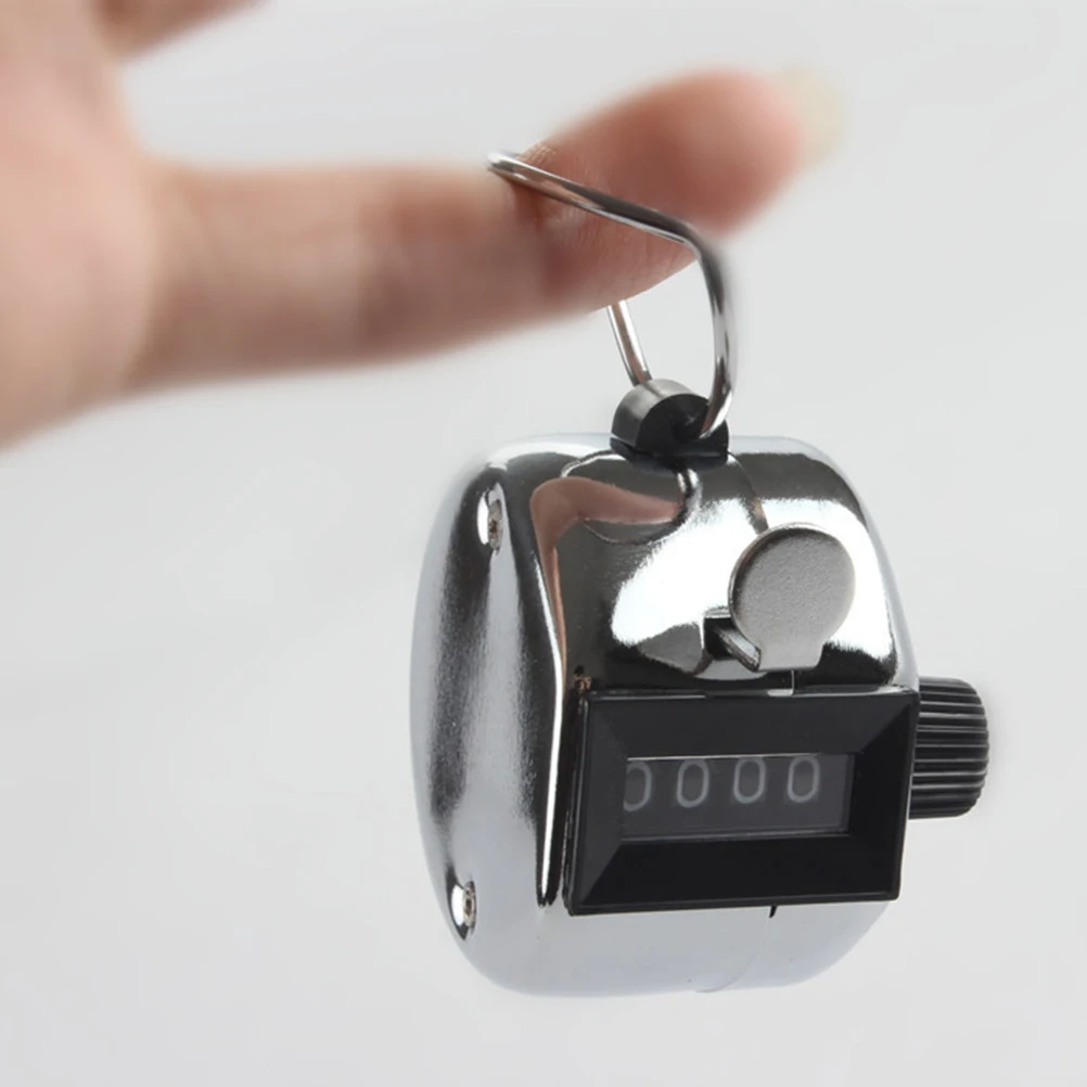 4 PCS Manual Counter Hand Tally Counting Recorder Electronic Number Clicker Held
