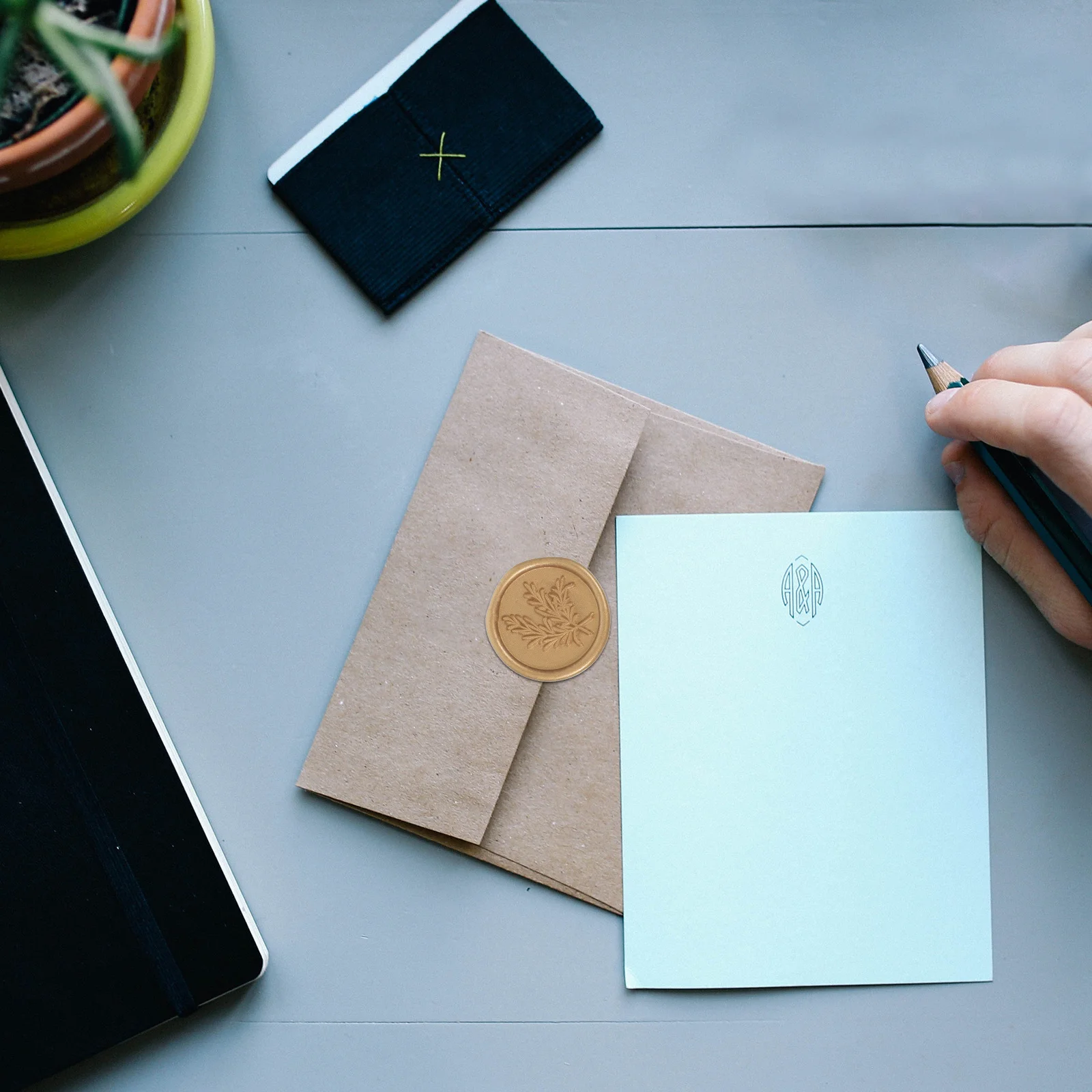 

25Pcs Decorative Wax Seal Stickers Easy Peel Envelope Seals for Cards and Gifts Wax Seal Sticker Envelope Stickers