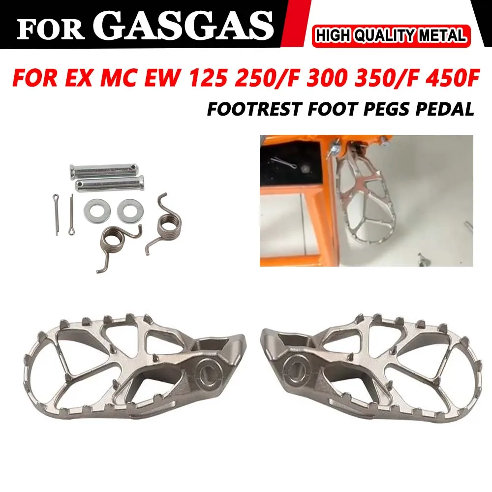 Rest Footpegs For GasGas Gas Gas EC 300 EX MC 125 250 350 450 EW 500 F 250F 350F 450F 500F Accessories Footrest Foot Pegs Pedal