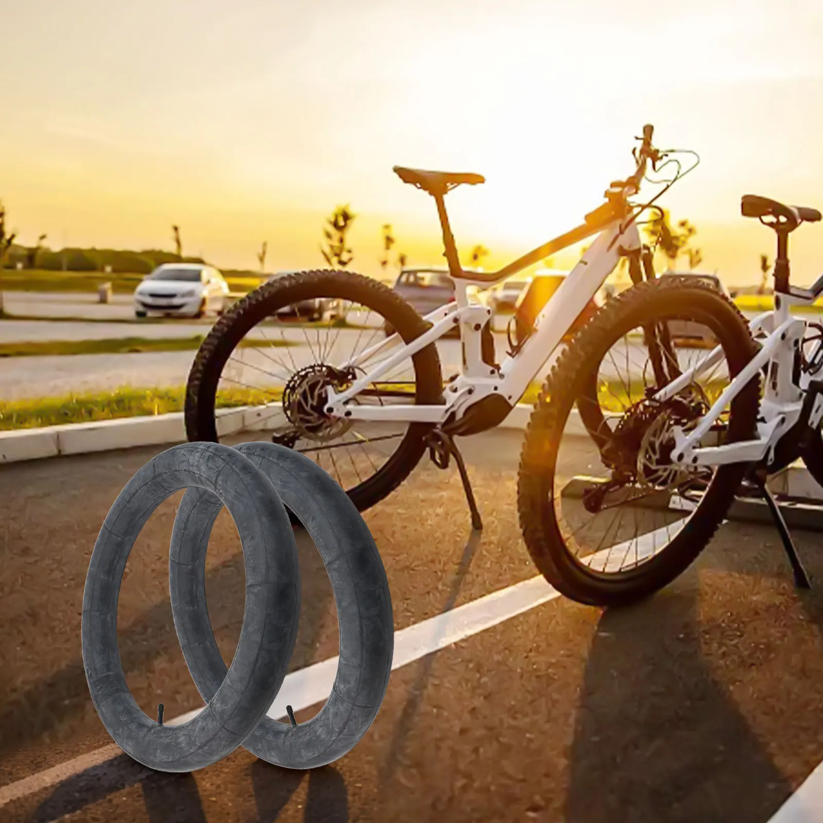 

High Quality Practical Brand New Inner Tube Tire Liners Pair Useful 20x4.0/4.9 Black Parts Round Rubber Tool 2 Pcs