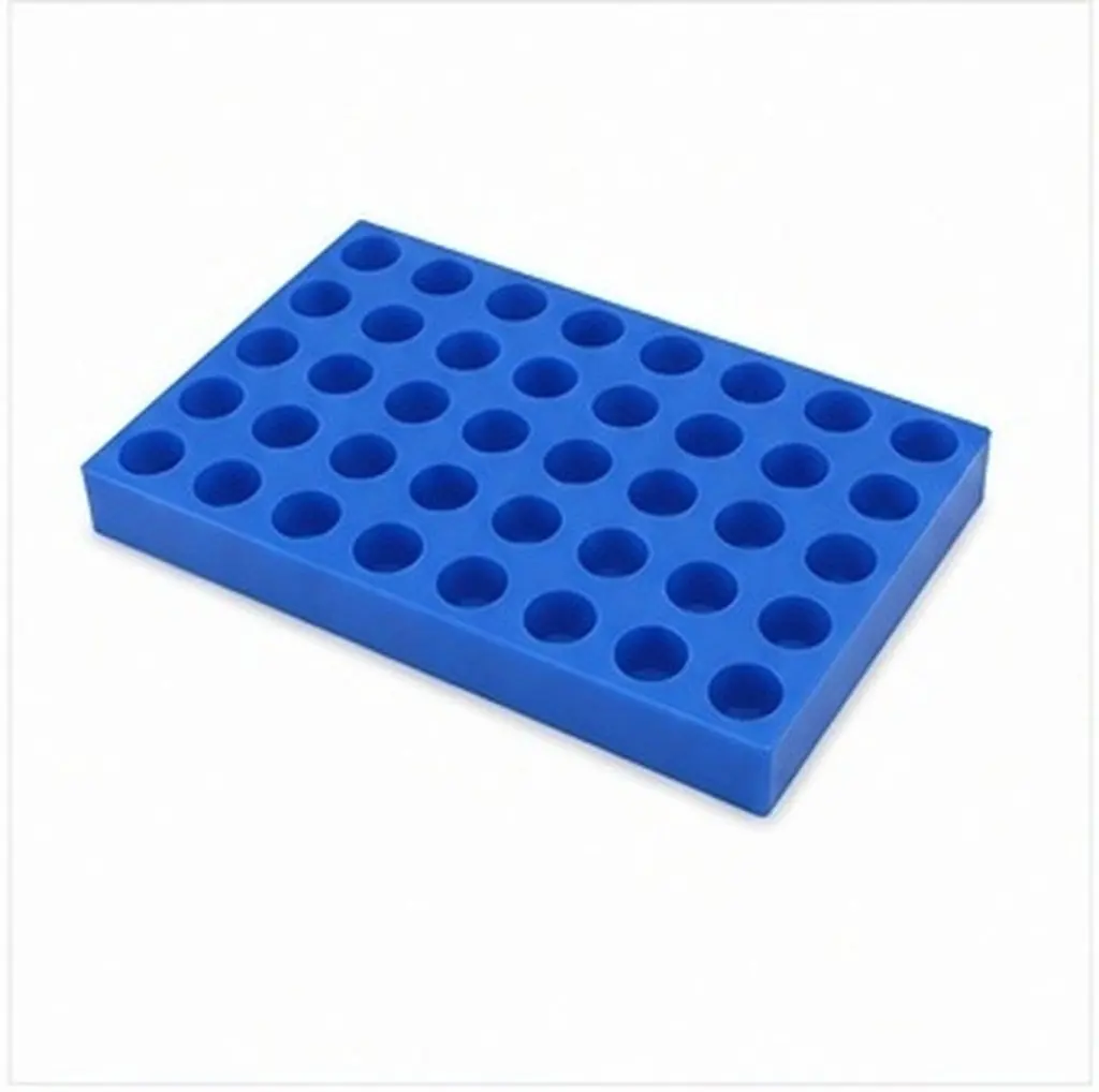 40 Well Vial Rack Sample Bottle Holder Stable Plastic Lab Tube Organizer for 10Ml 15Ml Hplc Analytical Chemistry Chromatography