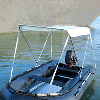 Folding Fishing Boat Sun Shade Top Cover for Inflatable Boats Unfold 145x105x105cm Easily Set up and Fold Tent Sun Shelter