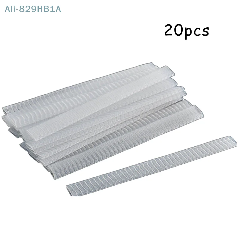 20 Pcs Mesh Flexible Net Protectors Cover Sheath Beauty White Cosmetic Make Up Brushes Guards Convenient Tool