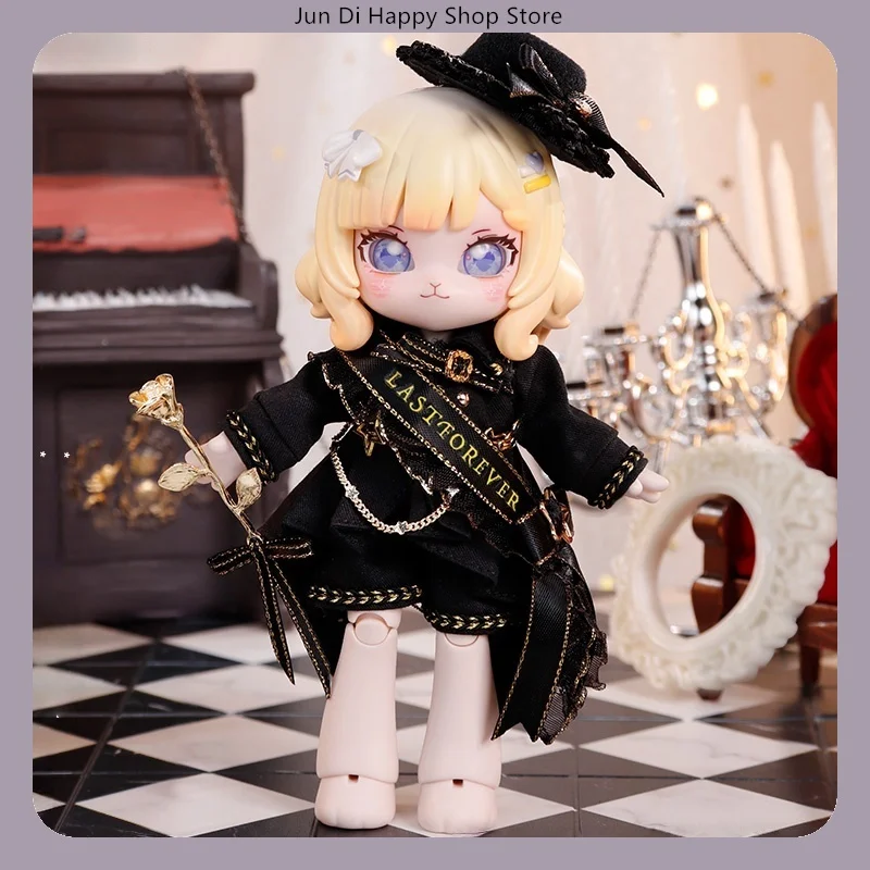 

COME4FREE 1/12 Одежда для кукол BJD, черное платье рыцаря, комплект одежды для кукол OB11