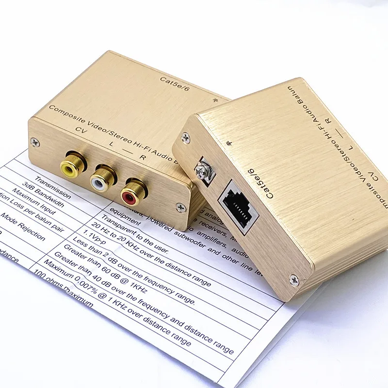 Stereo Audio Passive  1-IN-3-OUT RCA  Splitter With Isolation Output