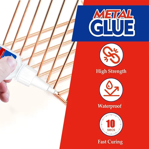 Imagen 2 del producto 495 Pegamento instantáneo Superglue Adhesivo de cianoacrilato Pegamento multiuso Reparación y ensamblaje de juguetes y muebles domésticos DIY Para metal, vidrio, plástico, joyería, cuero, caucho y madera