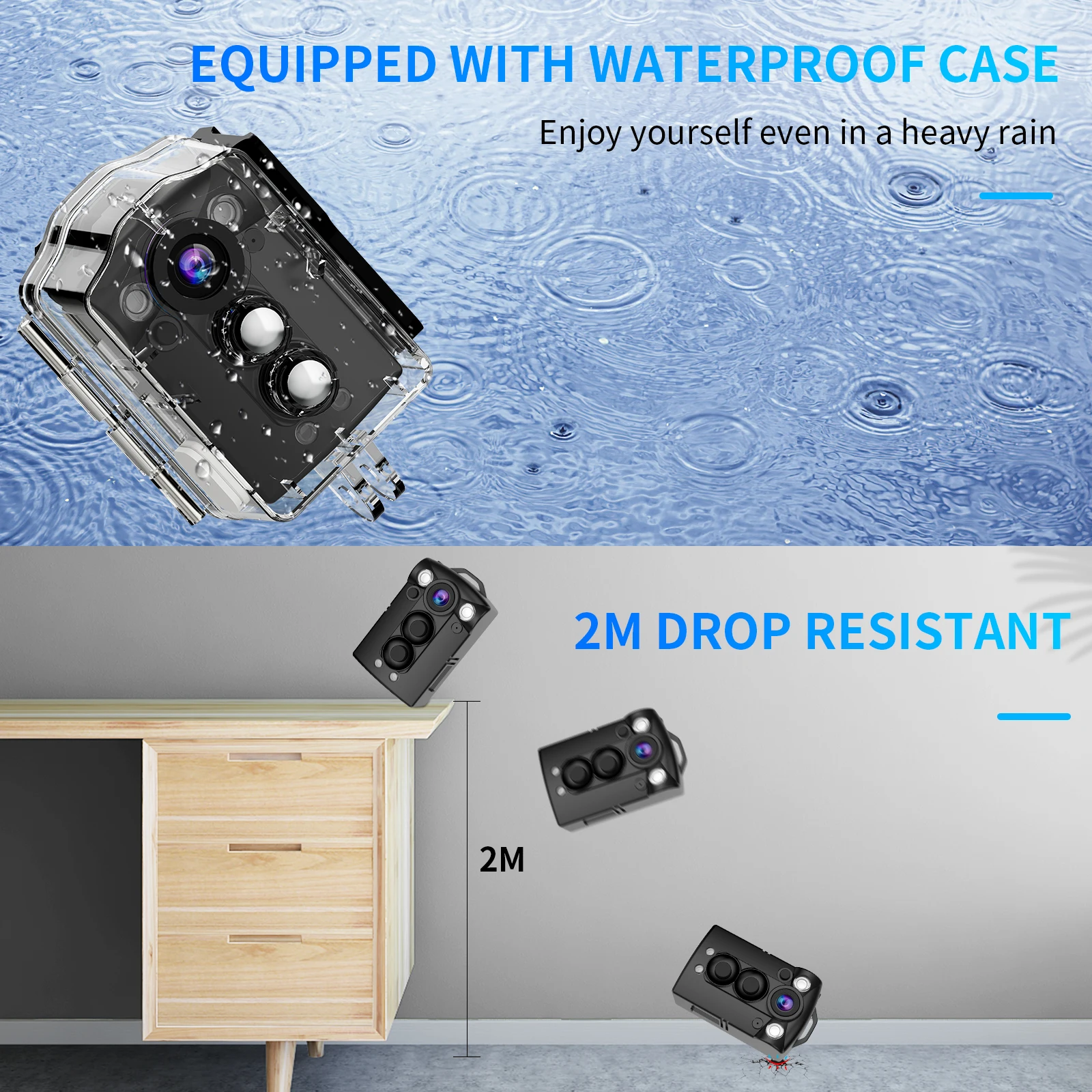 D2 1080P Mini Kamera Ciała z Noktowizorem Kamera Rejestracyjna Rejestrator Wideo Motocyklowa Kamera Samochodowa na Podróże