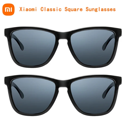 Imagen 1 del producto Xiaomi Mijia gafas de sol cuadradas clásicas TAC lentes polarizadas gafas Retro marco de luz sin tornillos protección UV conductor mujeres hombres