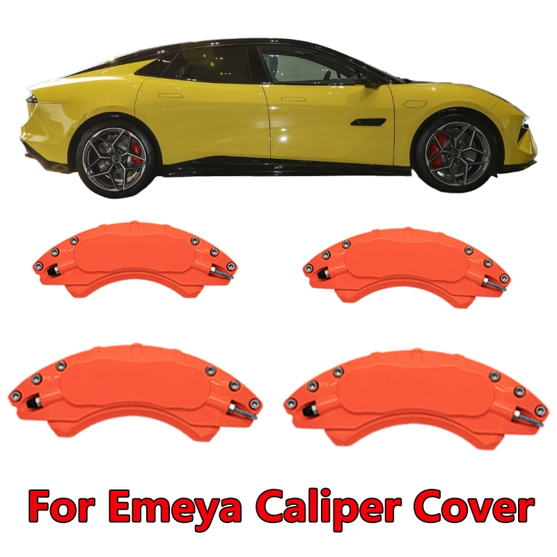 

For Lotus Emeya Car Brake Caliper Cover Aluminum Alloy Metal Exterior Kit 4Pcs Decoration