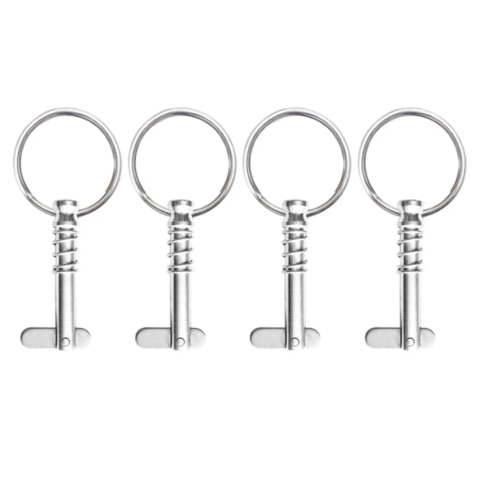 4 x Quick Release Pins 1/4 inch with & Spring 316 Stainless Steel for