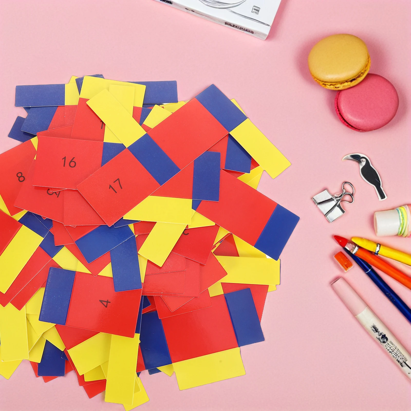 

54 Sheets Experiment Props Rectangular Physics Experiment Aid Prism Kit Geometry Learning Supplies Educational Aid