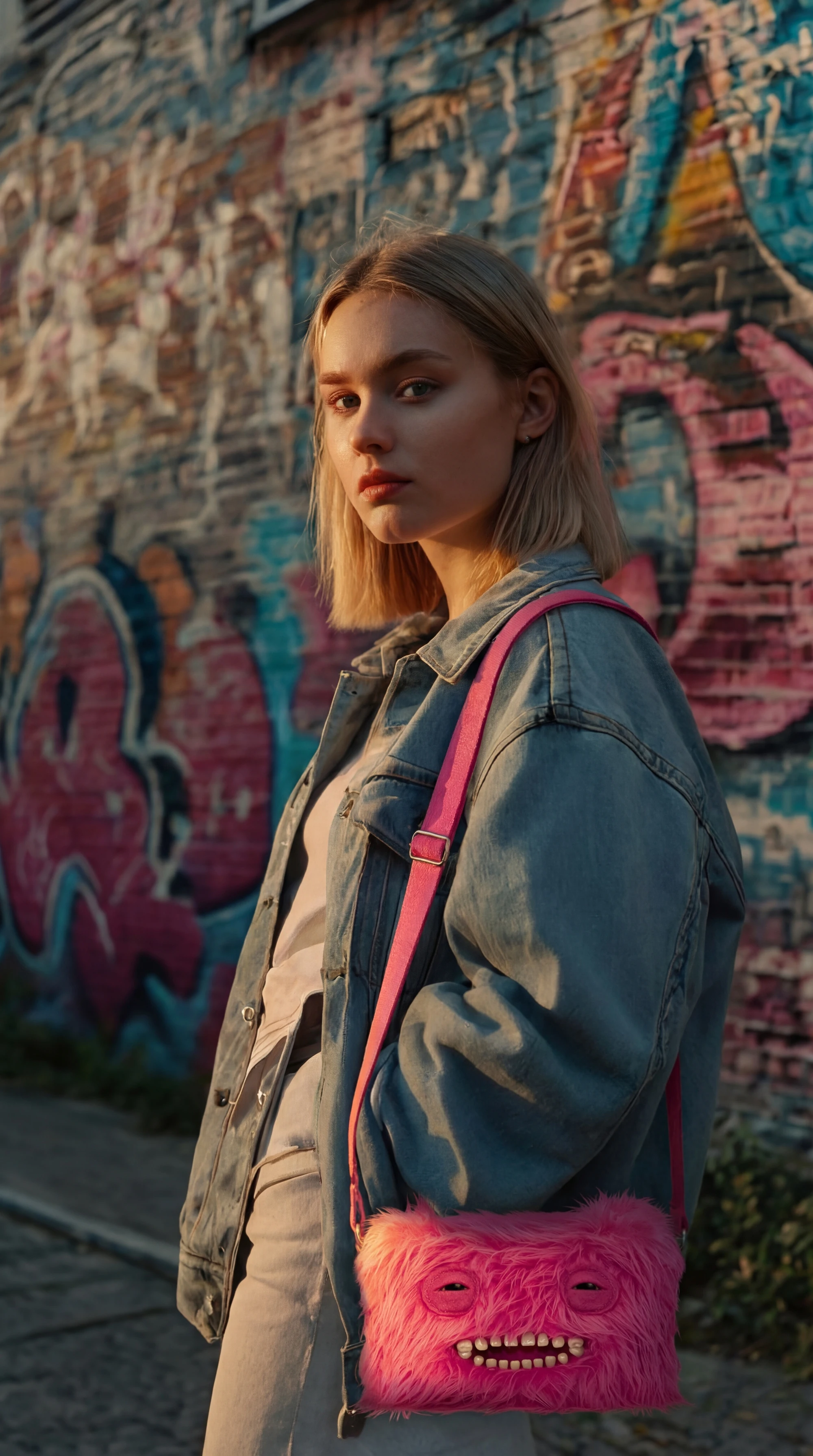 Fuggler Ugly Tooth Monster Plüschtasche, Umhängetasche, niedliche Plüsch-Geldbörse, Rucksack, Fuggs-Geldbörse, Mädchen-Cartoon-Tier mit Kettenriemen – Detail 30