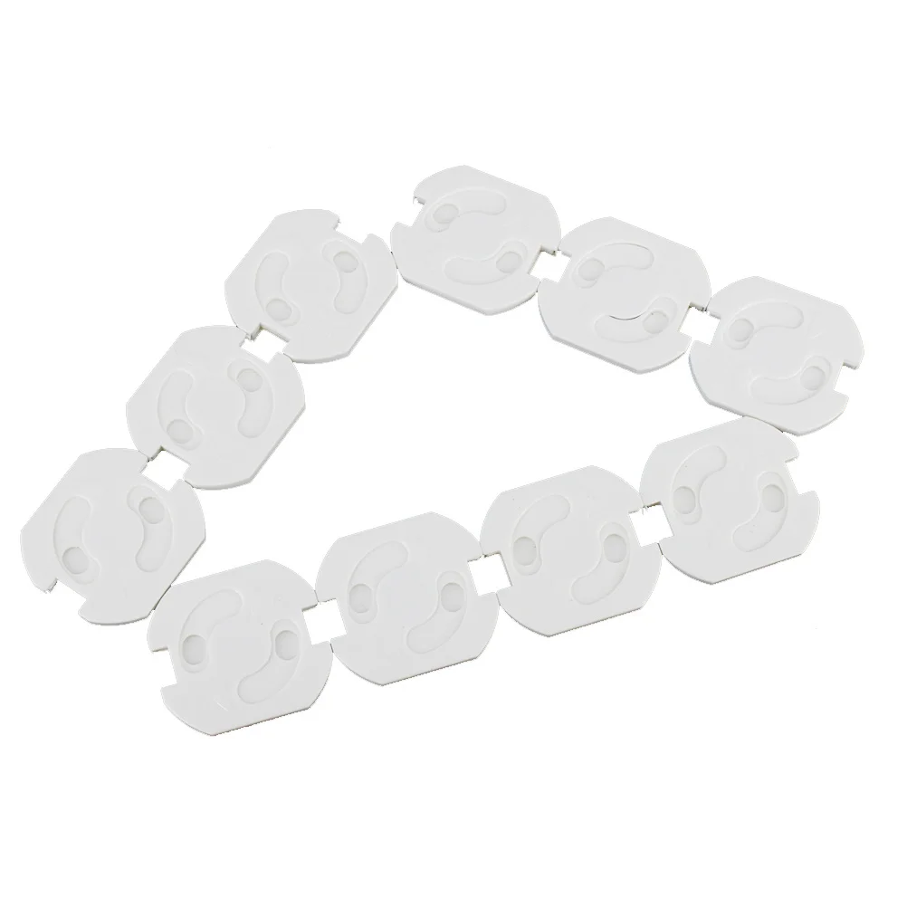 

10Pcs Child Safety Socket Protectors ABS Plastic Electric Outlet Covers for European Standard Power Socket Covers Baby
