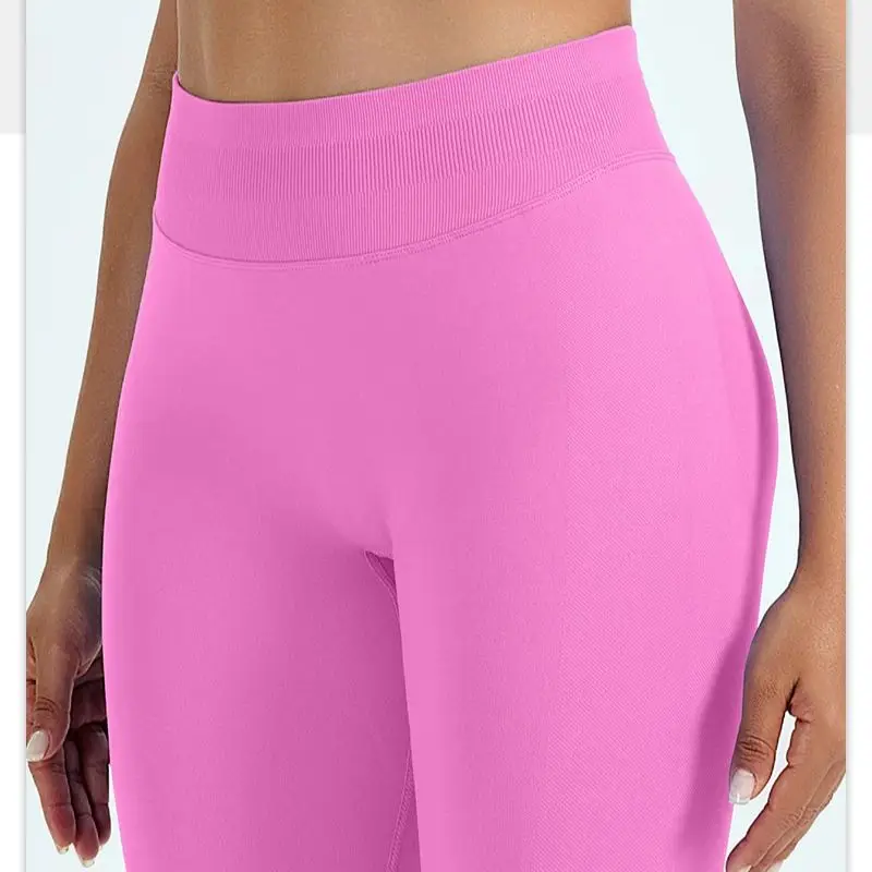 Women's Solid low Waisted Yoga Pants Butt Lifting Tummy Control Stretchy 4-Way Stretch Workout Leggings Comfortable Gym Fitness