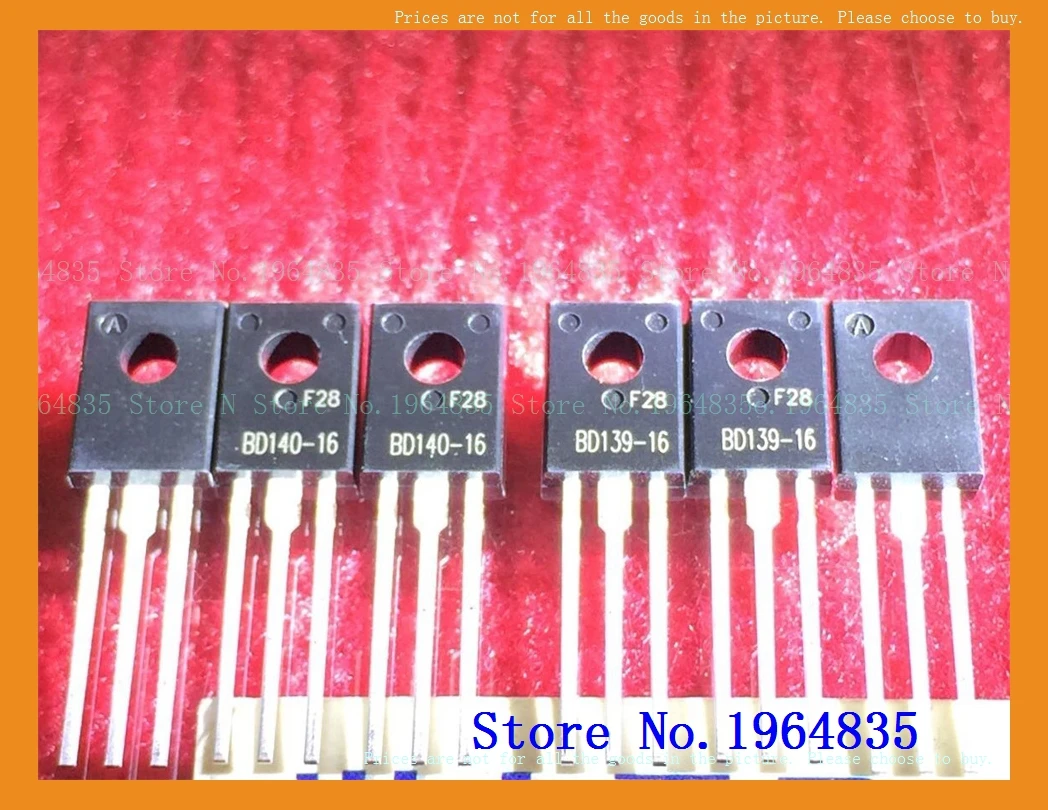 2pcs/lot=a pair BD139-16 BD140-16 TO-126