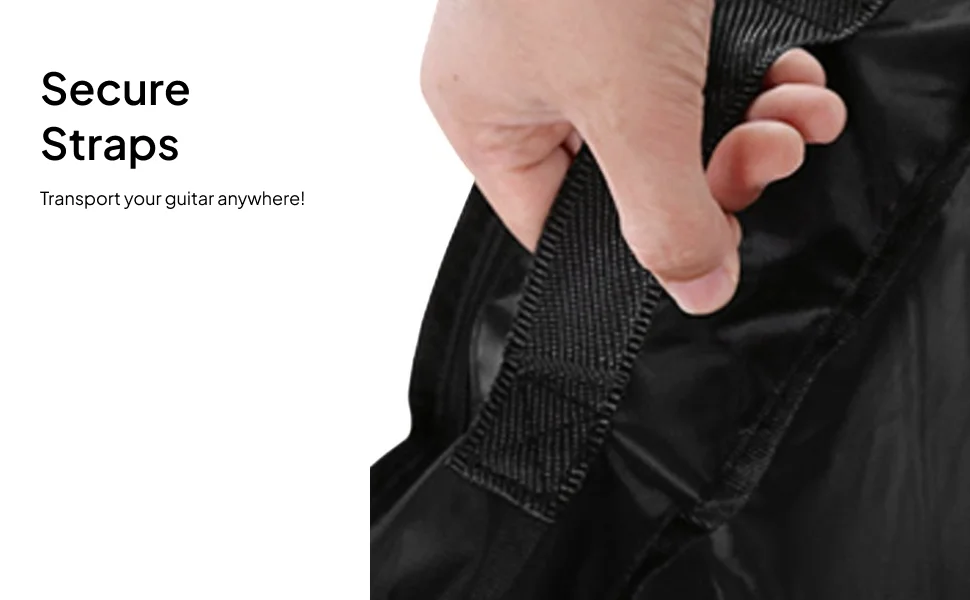 

Guitar Bag Guitar Case Oxford Cloth, Waterproof Dustproof Shoulder Straps Electric Guitar Dust Cover for Music files Tuner