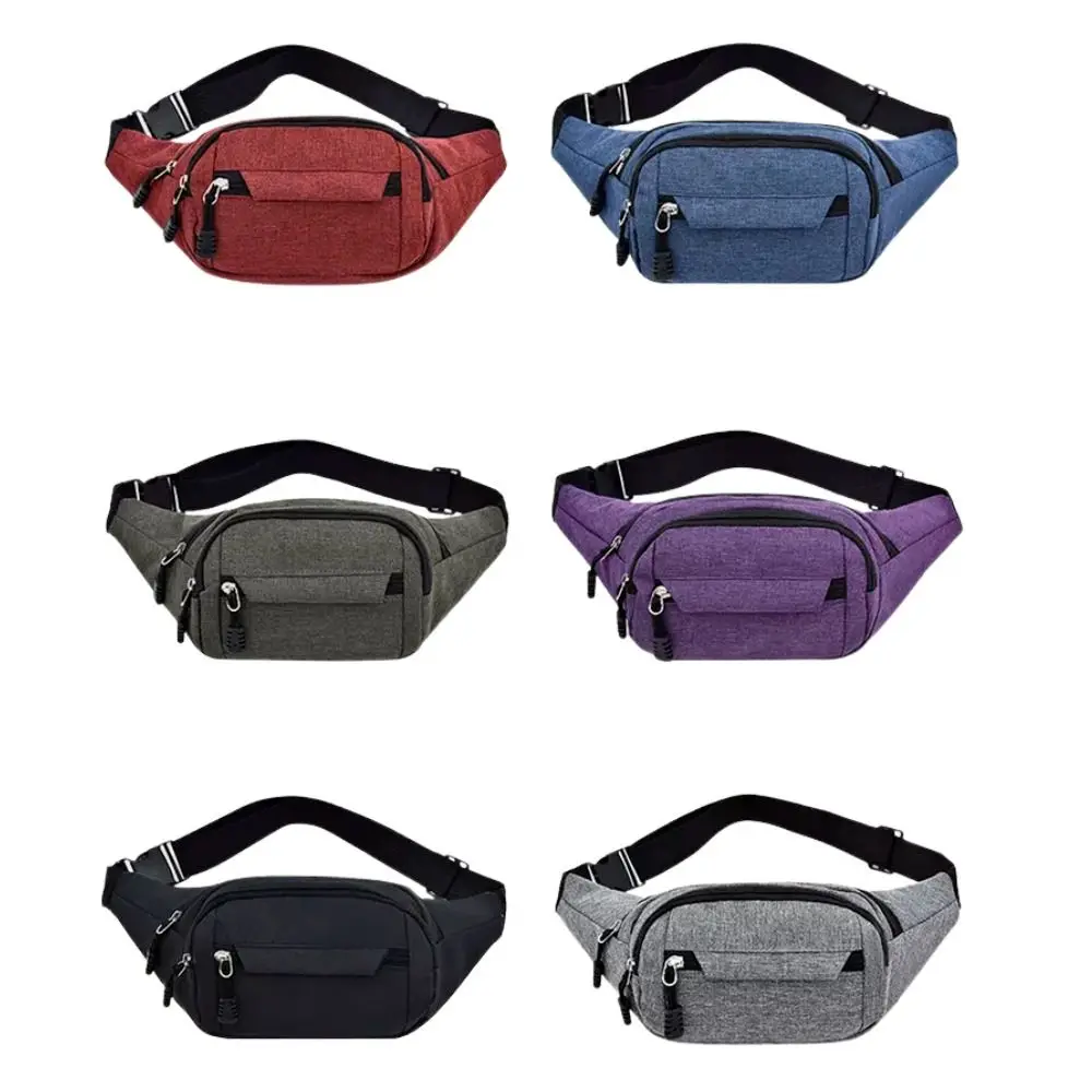 

Casual Adjustable Travel Phone Bag Zip Pouch Wallet Money Belt Waist Bum Bag