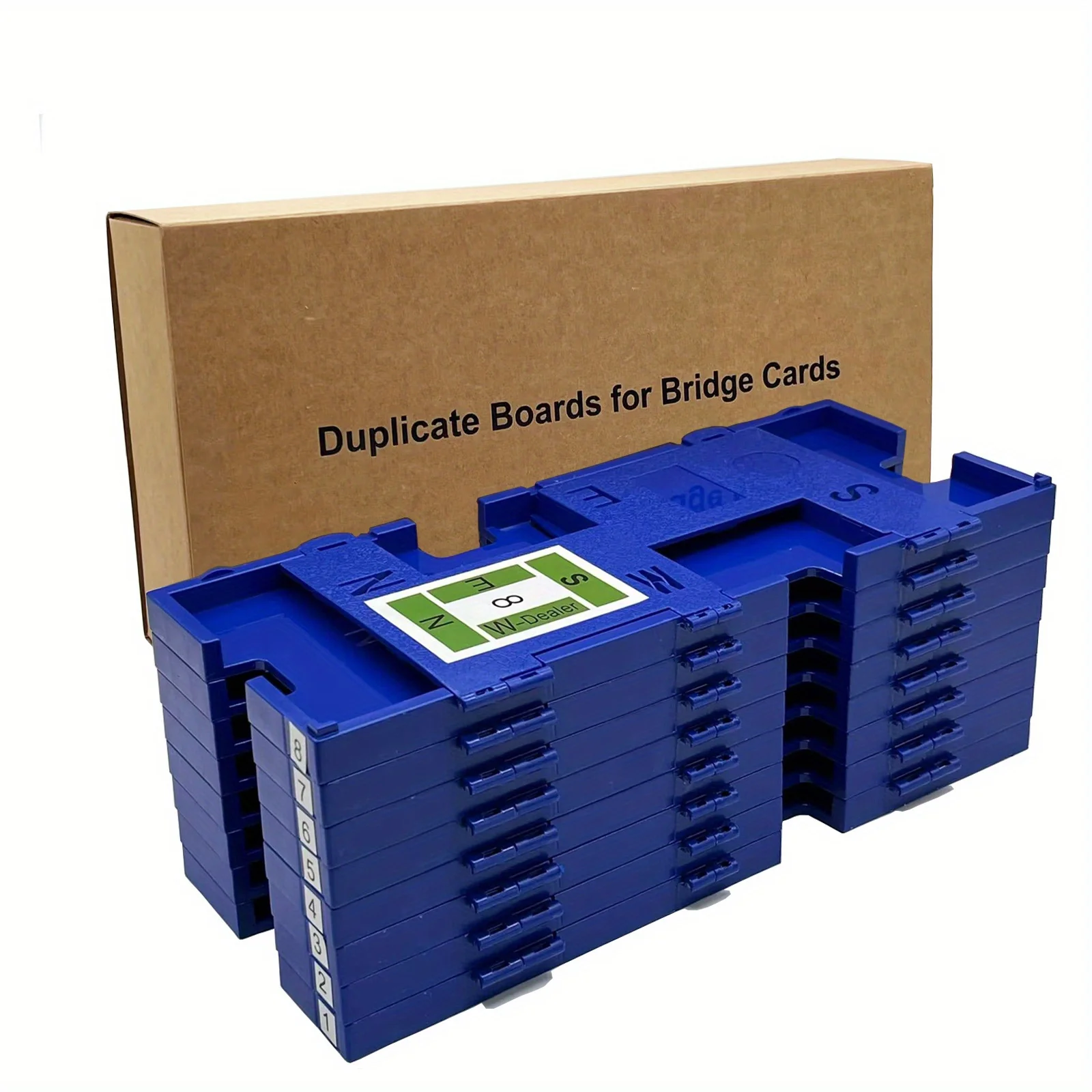 Duplicate Boards for Bridge Game 8 PCS- Duplicate Bridge Boards for Dealing Machine-Duplicate Boards for Bridge Cards(NO Card)