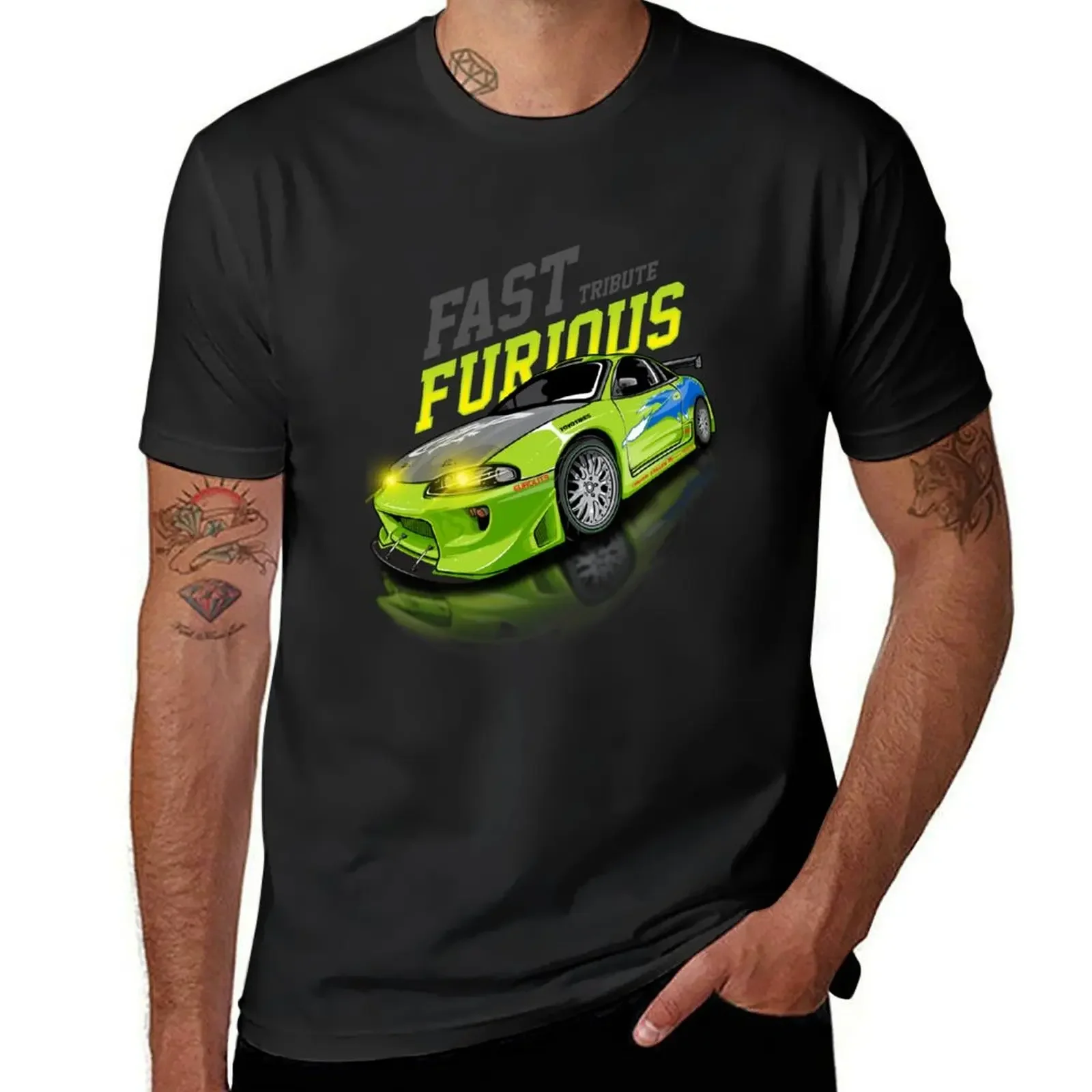 

Fast Furious Tribute Paul Walker T-Shirt anime stuff Short sleeve tee Funny t-shirt slim fit t shirts for men