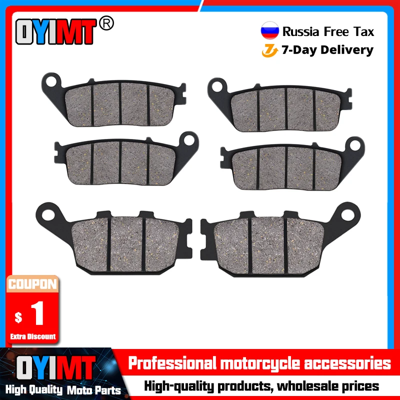 

Motorcycle Front and Rear Brake Pads for Honda CB600 1998-2012 CBF600 2004-2011 CBR600 1995-2013 CBF1000 F 2006-2011