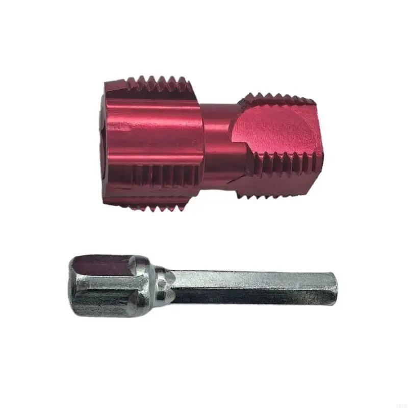 Electric Drill Compatible Double Head Pipe Threading Tool for 1/2" 3/4" Water Pipe Internal Thread Opener Hand Tools A0KF