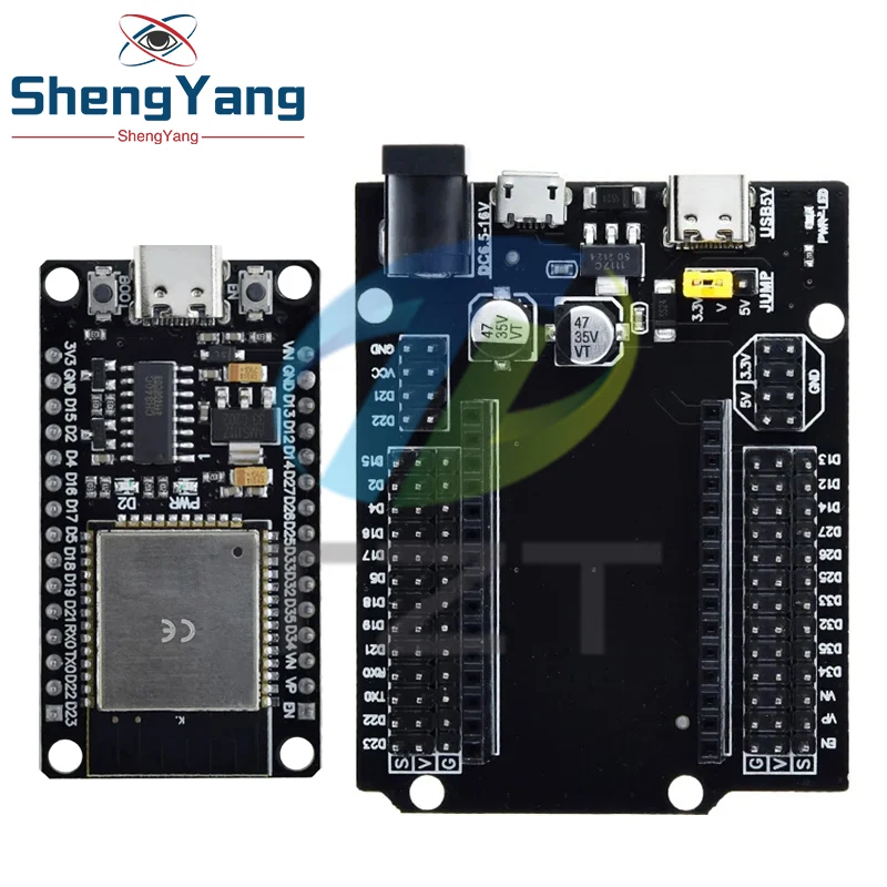 ESP32 Development Board TYPE-C USB CH340C WiFi+Bluetooth Ultra-Low Power Dual Core ESP32-DevKitC-32 ESP-WROOM-32 Expansion Board