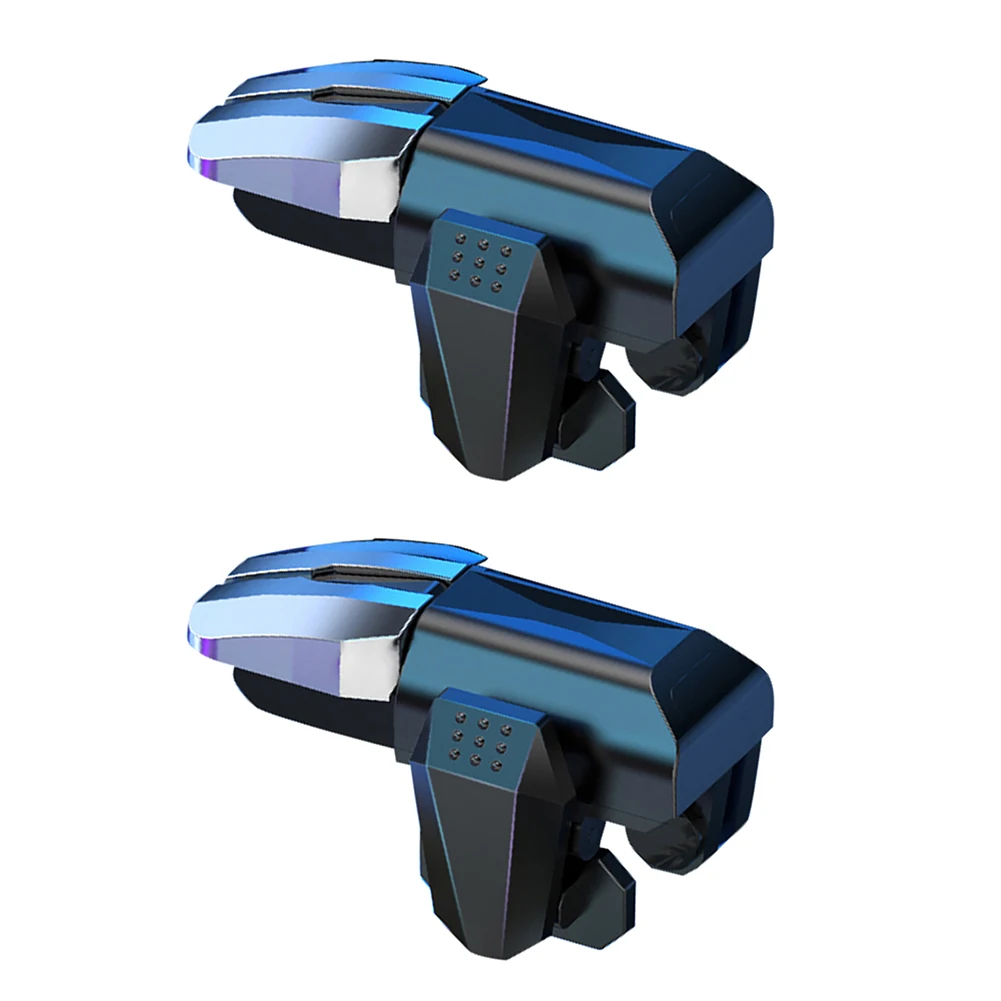 

2pcs Mechanical 6 Finger Phone Trigger Gaming Gaming Artifact Game Controller Key Button Mobile Gaming Triggers for Pubg Mobile