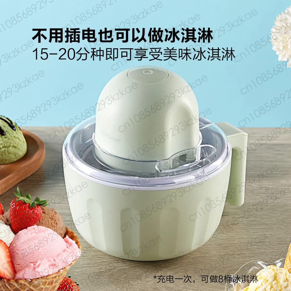 Rechargeable Ice Cream Machine Home Small Rechargeable Homemade Mini Ice Cream Ice Cream Cone Smoothie Machine