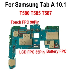 Display LCD FPC Connector For Samsung Galaxy Tab A 10.1 SM-T580 T580 T585 T587 Battery Touch FPC Connector 35Pin 90Pin Plug Port