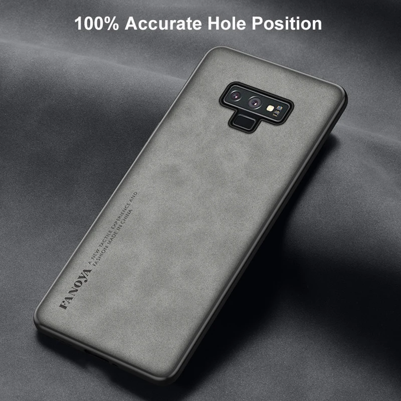 Luxury PU Leather Case For Samsung Galaxy Note 9 8 10 Plus 10Lite Note20 Ultra Note10 Back Cover Matte Silicone Phone Case Coque