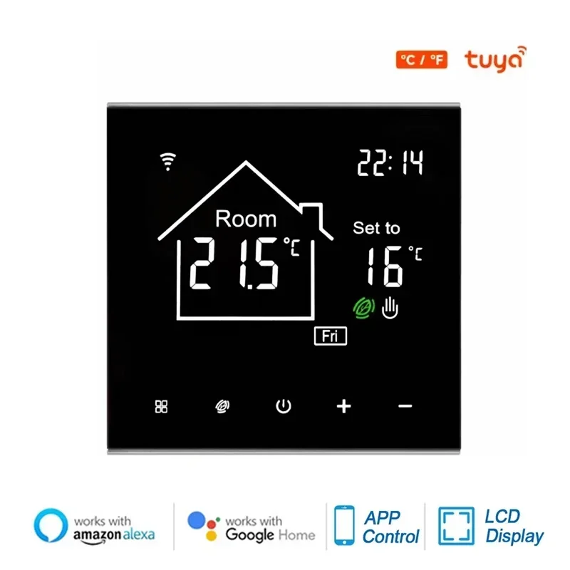 

ME82BH Wi-Fi умный термостат ЖК-регулятор температуры электрическое отопление вода пол отопление газ настенный котел управление через приложение