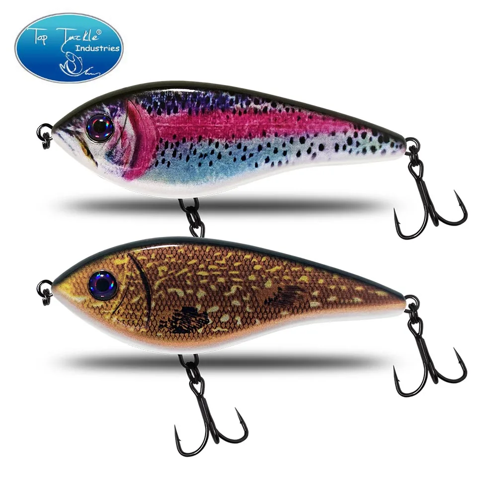CF Lure Jerk Bait 100mm 30/35g Slow Sinking Musky Pike Slider Bass Fishing Lure Tackle