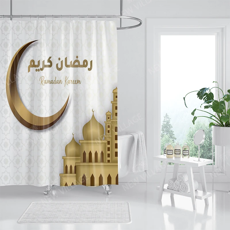 Home shower curtains for bathroom waterproof fabric bathroom Curtains castle Magic and Moon modern shower curtain180x200 240x200