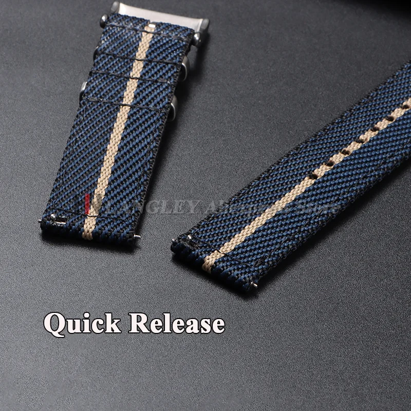 20mm 22mm Premium Nylon Watch Strap for Seiko for Omega Quick Release Sport Canvas Bracelet for Huawei Watch Men's Military Band view 4