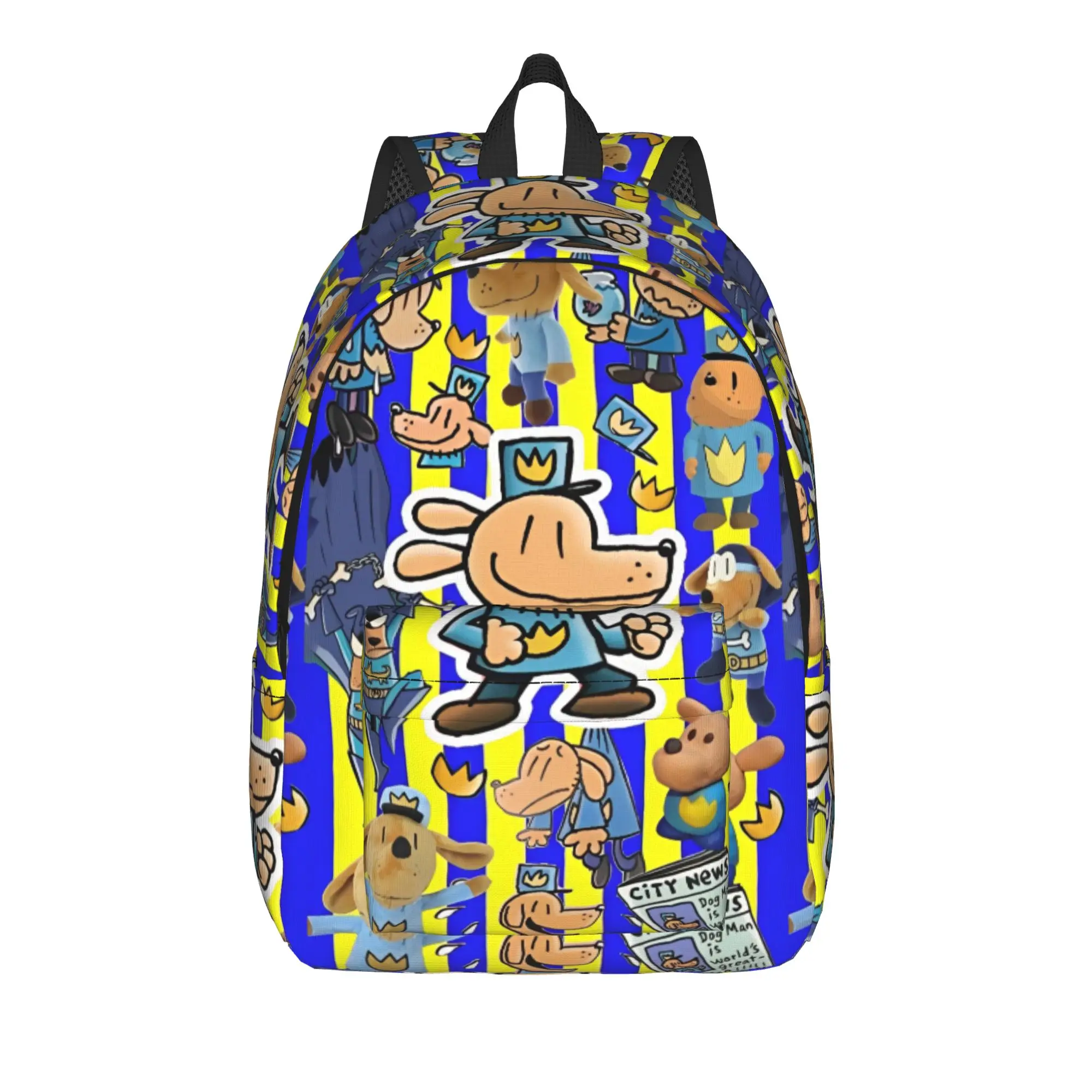 Dogmans Movie Comic Backpack for Men Women Cool Student Work Daypack Cartoon Laptop Shoulder Bag Gift