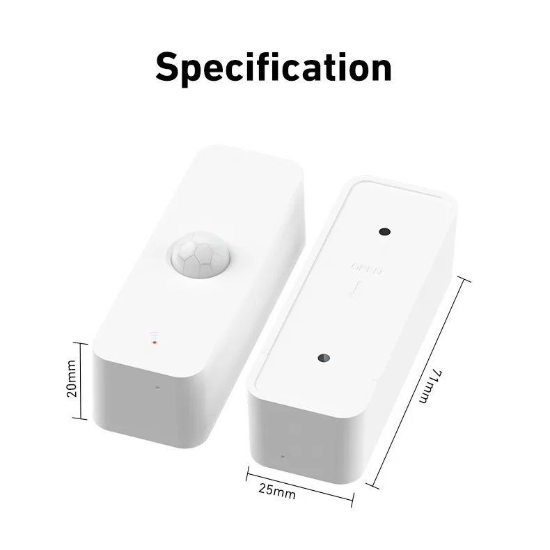 Tuya Zigbee/Wifi Motion Sensor Smart Presence Sensor PIR Detector App Remote Alarm Smart Home Security Protection