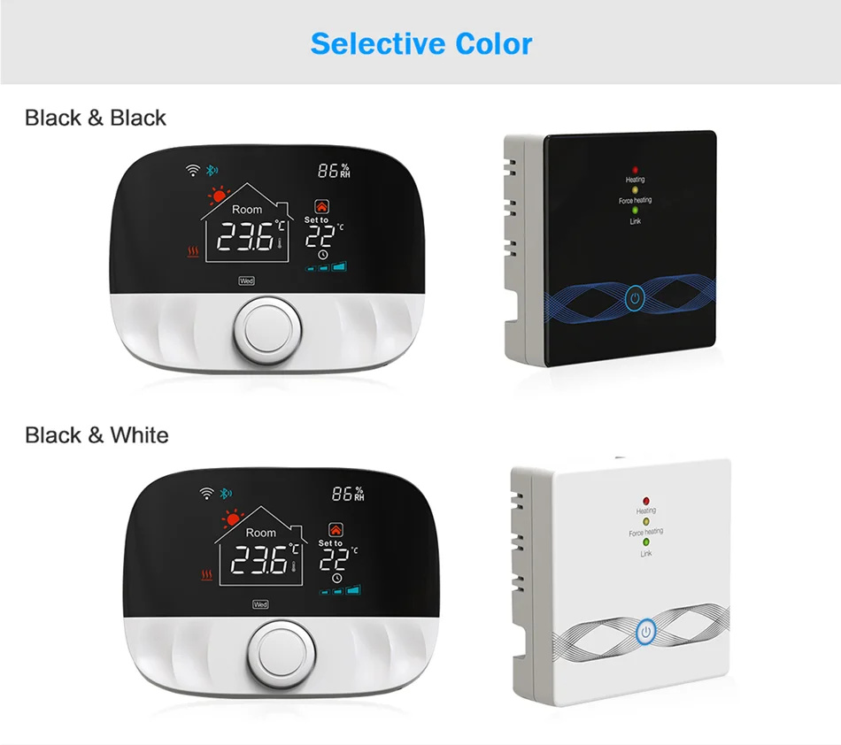 Tuya casa inteligente wifi termostato sem fio caldeira a gás água heatig bateria digital temperatura controle remoto alexa google