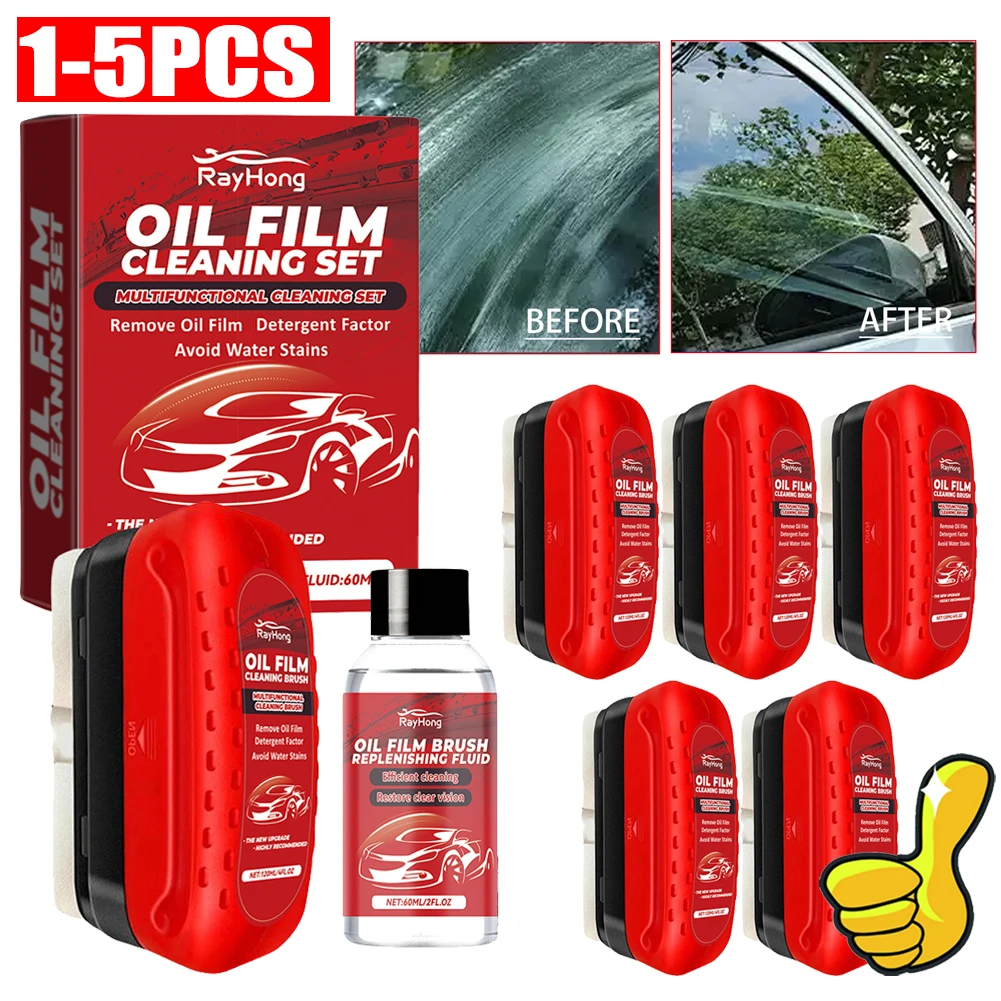 Glass Cleaning Board Improves Clarity and Visibility Automotive Oil Film Cleaning Brush Glass Oil Film Remover for Windshield