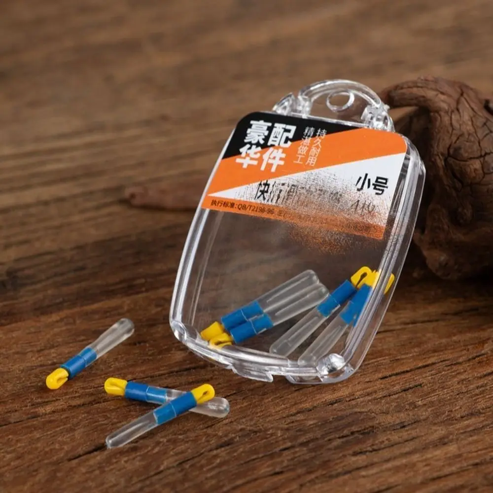 1 Box Bobber Holder Quick Replacement Fish Float Rest Silicone Detachable Fish Float Seat Swivel Anti Knot Fish Line