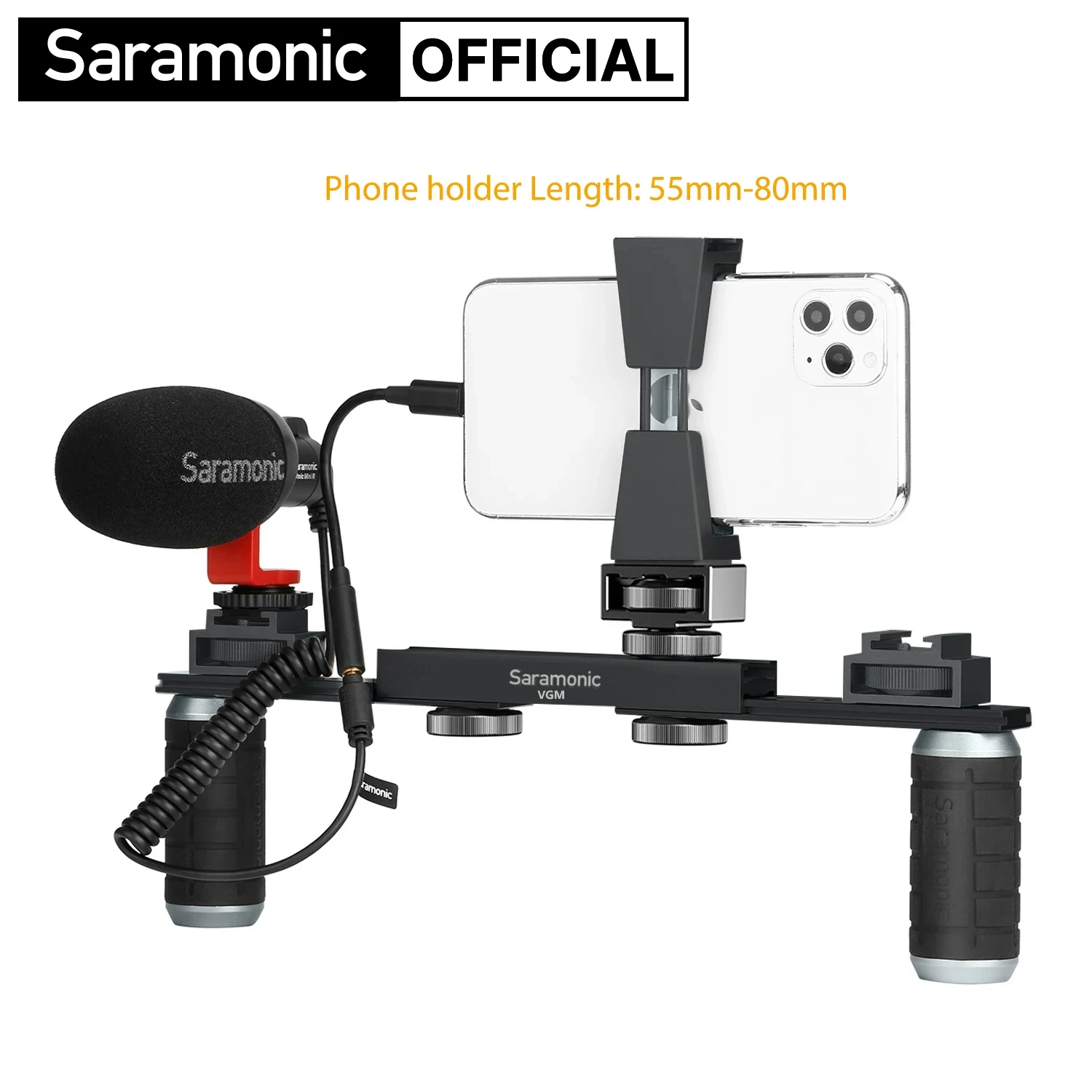 طقم فيديو ذكي Saramonic-VGM ، جهاز تثبيت وميكروفون للمحتوى ، والمبدعين ، ومدونين