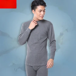 Set men autumnwinter daily fashion high collar 100% cotton cold anti-static thermal underwear ordinary cotton long Johns sweater