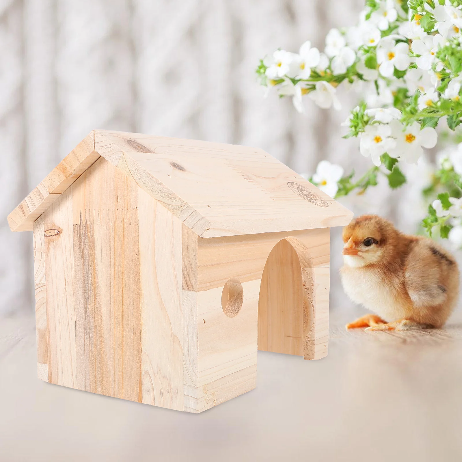 Rutin Chicken Feeding House Guinea Pig Hideout Wood Hamster Baby Hiding Nest Pet Supplies Supply