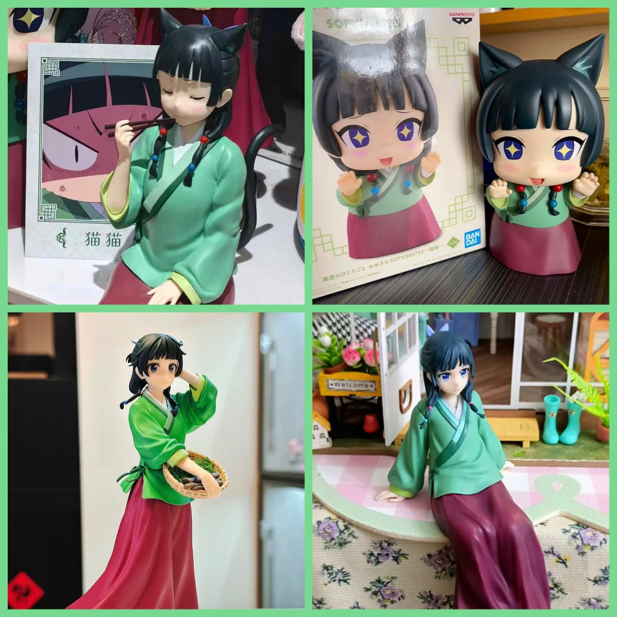 10-19CM Anime The Apothecary Diaries Figur Maomao Noodle Stopper Figur Niedliche Katzenohren PVC Sammlermodell Puppe Spielzeug Geschenke