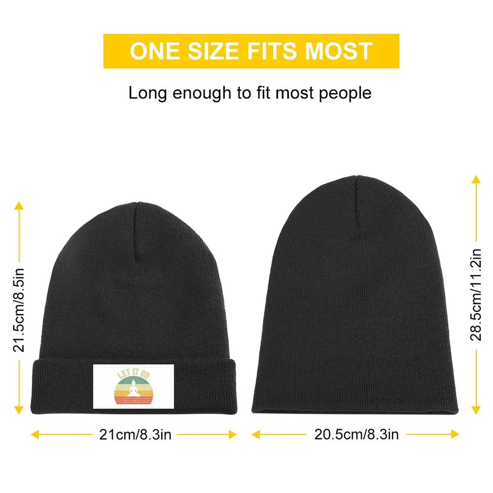 Zen Meditation Let It Go Vintage Buddhist Zen Yoga Knitted Cap Thermal Visor Fashion Beach Women Beach Fashion Men's